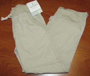 NEW CARTERS GIRLS KIDS PLAYWEAR TAN KHAKI BEIGE LONG PANTS SZ 6X - Picture 1 of 3
