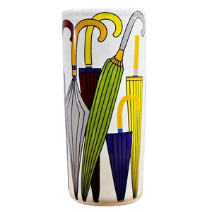 45cm Green Yellow Blue Ceramic Umbrella Stand Multicoloured Stick Holder Gift - Picture 1 of 2