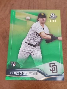 2021 Bowman Platinum Jake Cronenworth #89 Zielona folia równoległa 76/99 Rookie Padre - Zdjęcie 1 z 1