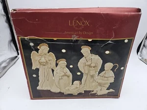 Lenox Innocenza Natività LA SANTA FAMIGLIA Set 6 pz Rifiniture Oro 24 kt Gesù Maria - Foto 1 di 14