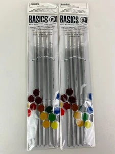 Lot of 2 LIQUITEX / COLART 692002 BASICS BRUSH SET 5 PACK - Picture 1 of 5