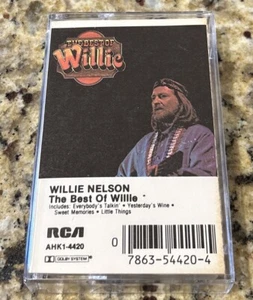 Willie Nelson- The Best Of Willie- 1982 Cassette Album- RCA AHK1-4420 - Picture 1 of 4
