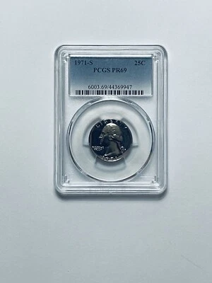 1971-S Washington Quarter PCGS PR69 - Image 1 of 4