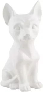 Chihuahua Terrier 70018 Cachorro Perro Estatuilla Cerámica 5.75 X 10 H Blanco - Imagen 1 de 1