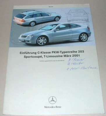 Werkstatthandbuch Mercedes C-Klasse W 203 Sportcoupe T-Limousine Buch März 2001 - Bild 1 von 4