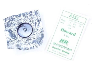 Howard 12 Size Mainspring Pocket Watch Part #553 - "T" end - AF91 - Picture 1 of 1