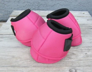3 Stück rosa SM No-Turn Glockenstiefel für Pferde - strapazierfähiges Cordura, weich gepolstert - Bild 1 von 4