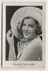 Magda Schneider vintage 1930s Josetti Filmbilder German Tobacco Card #366