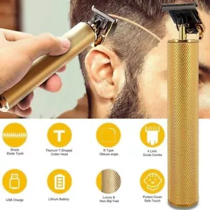 Professional Hair Clippers Trimmer Cutting Beard Cordless Barber Shaving Machine - Picture 1 of 9