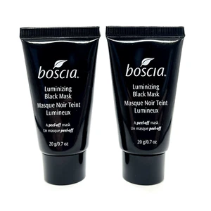 x2 Boscia Luminizing Black Charcoal Mask MINI 0.7oz / 20g Sample Travel NWOB NEW - Picture 1 of 3