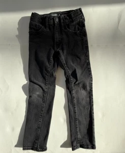 Old Navy Boys Straight Built-in Flex Washed Black Jeans Size 6 Slim - Picture 1 of 8