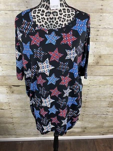 Neu mit Etikett Lularoe Irma Oversize-T-Shirt Tunika-Stil hoher niedriger Saum lässig bequem Größe M - Bild 1 von 6