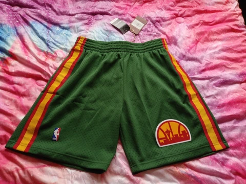 Seattle Supersonics 1994-95 Reload Swingman Shorts Men's L Large M & N Sonics Cover