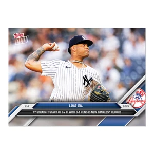 2024 Topps Now 261 Luis Gill 7 starts of 6+ Innings with 0-1 Runs-Free Shipping! - Picture 1 of 2