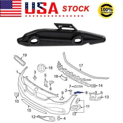 For BMW 420i 428i 430i 440i Front Bumper Right Side Lower Wall Mount 51117294654 - Image 1 of 4