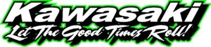 Kawasaki Let The Good Timmes Roll 2 sticker decal set 11" x 48" each - Picture 1 of 1