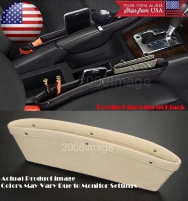 Caja organizadora de almacenamiento de bolsillo de relleno de hueco de captura de asiento de auto bronceado para Toyota Scion Foto 1 de 2