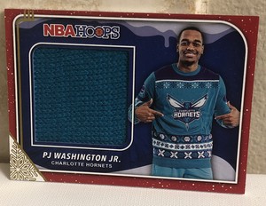 2019-20 Panini NBA Hoops Holiday Rookie Winter Sweaters PJ WASHINGTON RC #RS-PJW