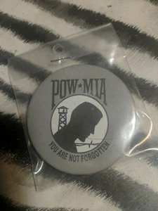 POW*MIA YOU ARE NOT FORGOTTEN Button Pin size medium large VINTAGE - Picture 1 of 1