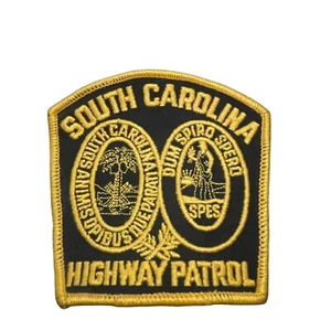 South Carolina Highway Patrol Patch ~ Black & Yellow - Picture 1 of 5