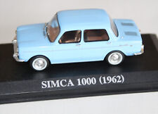 SIMCA 1000 – 1962 BLEUE Clair – Miniature de Collection ALTAYA Échelle 1:43 èm