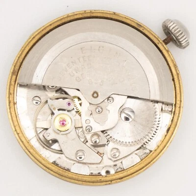 Vintage Elgin Caliber 855 17-Jewel Automatic Wristwatch Movement, Running - Image 1 of 4