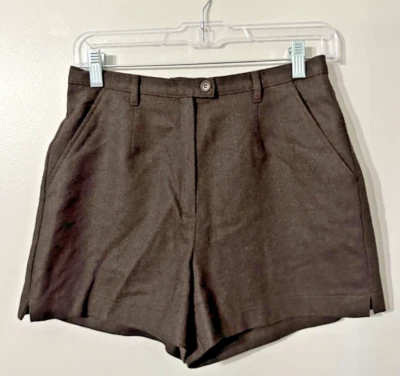 Pantalones Cortos Chinos SISLEY Mujer Europeos 42/US 11 Lana Marrón Foto 1 de 4