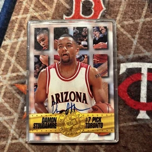 1995-96 Press Pass Premium Draft Picks Autographs Damon Stoudamire RC Auto - Picture 1 of 2