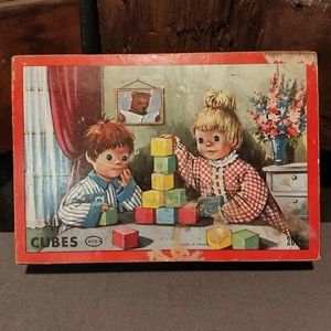 Cubes RTF Good Night Little Ones by Claude Laydu 2024 Wooden Puzzles Box - Picture 1 of 21