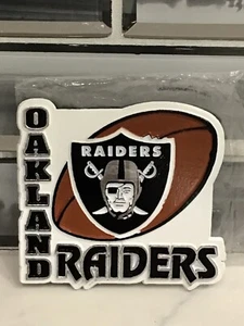 Imán de equipo de los Oakland Raiders de la NFL tamaño grande original OAKLAND RAIDERS MAGENT - Imagen 1 de 1