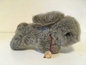 Vinatge Hermann Teddy original bunny rabbit woven fur toy 15x9cm 6x3.5" ID - Picture 1 of 5