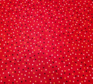 21" Long May She Wave Ivy Lane Quilting Treasures Stars on Red - Picture 1 of 3