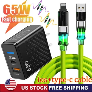 65W Super Fast Charging USB Type C Wall Charger For Samsung iPhone Android Phone - Picture 1 of 31