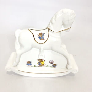 Tara Bone China Ireland Rocking Horse Bank Painted Mice Handmade In Galway - Picture 1 of 8
