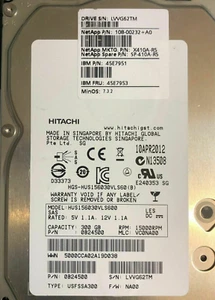 HITACHI 0B24500 45E7953 108-00232+A0 45E7951 300GB 15K SAS HARD DRIVE W/O TRAY - Picture 1 of 2