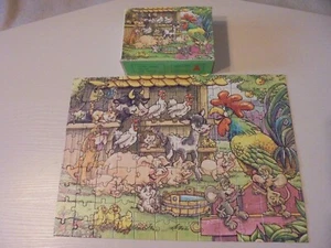 DDR Puzzle Annaberger Hofversammlung 120 Teile komplett viele Tiere Bauernhof üb - Picture 1 of 1