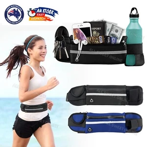 Running Bum Bag Fanny Pack Travel Waist Bags Money Zip Belt Pouch Sports Wallet - Picture 1 of 19