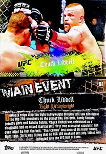 2010 Topps UFC Main Event Gold Chuck Liddell #88