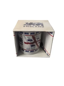 England St George Cross Three Lions Crest Mug - New Sealed - Free UK Postage - Picture 1 of 4