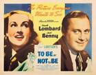 To Be Or Not To Be Us Lobby Card Carole Lombard Jack Benny 1942 Old Photo