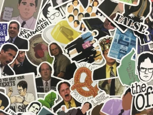 50PCS The Office Stickers TV Show  Dwight Jim Stanley Creed Vinyl Laptops Decals - Picture 1 of 5