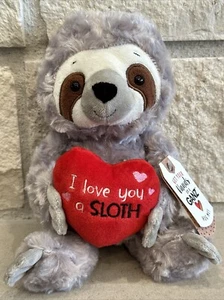 ii) Ganz I Love You Sloth 8" Brand New Plush Valentines Heart NWT - Imagen 1 de 6