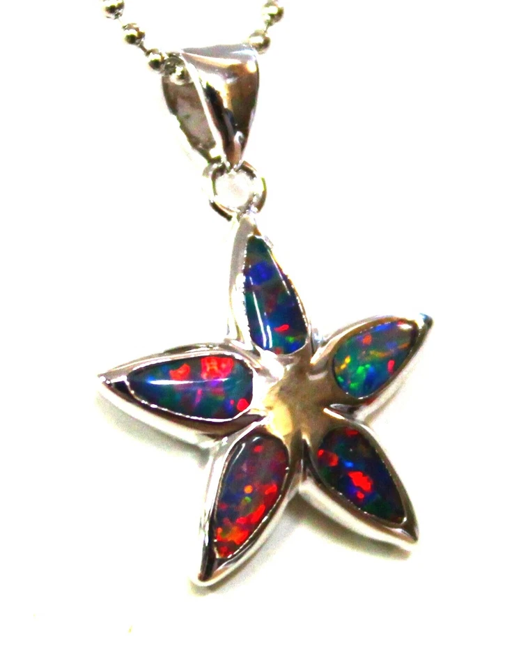 Especial Buena Elección Madre Joyería Regalo Incrustación Ópalo Colgante Cadena Gratis Caja Gratis Foto 1 de 4