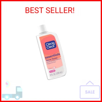 Clean & Clear Essentials Oil-Free Acne Toner, 2% Salicylic Acid Acne Treatment,  - Image 1 of 2
