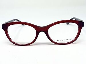 New RALPH LAUREN 6157Q Bright Red/ Brown Womens Eyeglasses Frame 51-18-140
