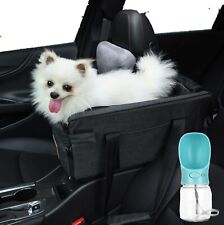 Dog Car Seat Pet Carrier for Center Console and Armrest with Water bottle