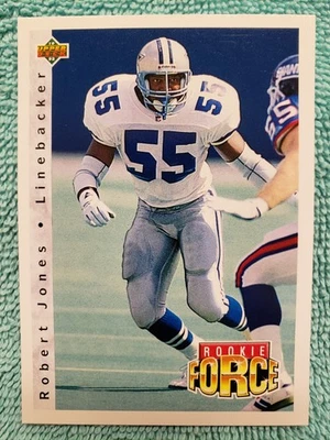 1992 UPPER DECK ROBERT JONES ROOKIE FORCE #414 DALLAS COWBOYS - Image 1 of 4