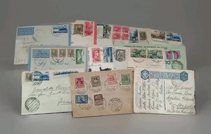 Colonie Italiane storia postale lotto 14 pezzi RARI a.v. catalogo - Imagen 1 de 15