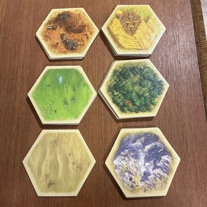 Siedler von Catan Komplettsatz 19 Geländeplättchen Hexen Ressourcenersatz - Bild 1 von 1