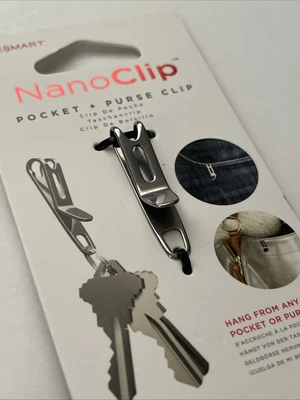 Key Smart nano clipe bolso de aço inoxidável + clipe de bolsa KS801-SS - Imagem 1 de 3